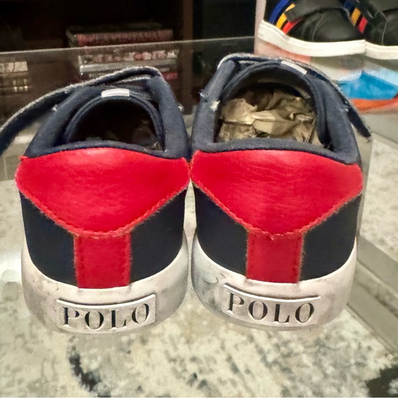 POLO by Ralph Lauren Leather Velcro Shoes - Picture 2 of 10